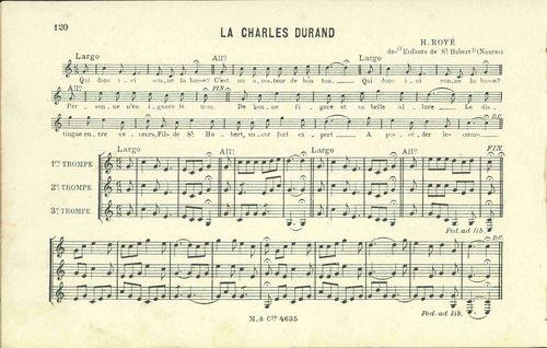 Partition - Durand (la Charles)