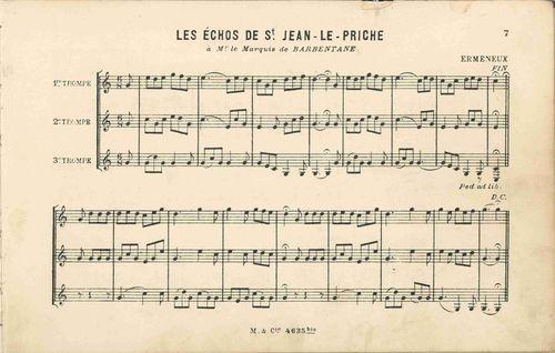 Partition - Echos de Saint-Jean-le-Priche (les)