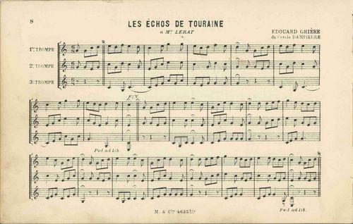 Partition - Echos de Touraine (les)