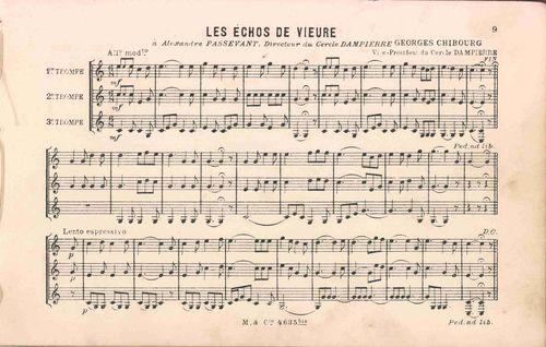 Partition - Echos de Vieure (les)
