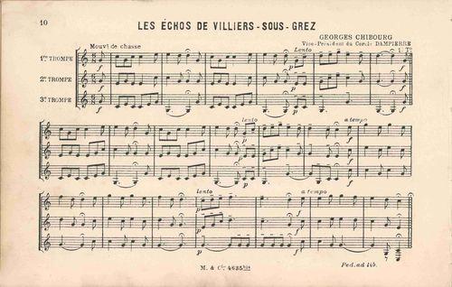 Partition - Echos de Villiers-sous-Grez (les)