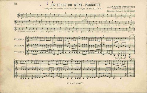 Partition - Echos du Mont-Pagnotte (les)
