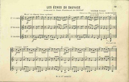 Partition - Echos du Sauvage (les)