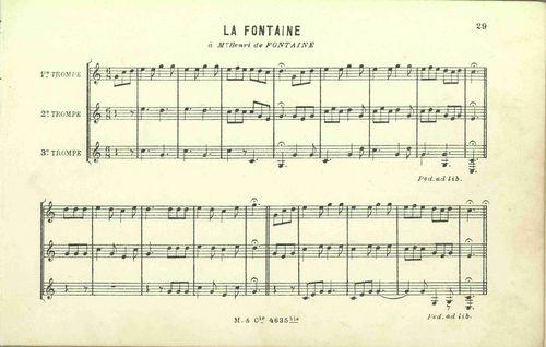 Partition - Fontaine (la)