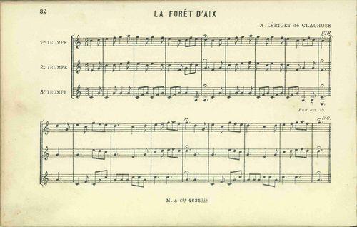 Partition - Forêt d'Aix (la)