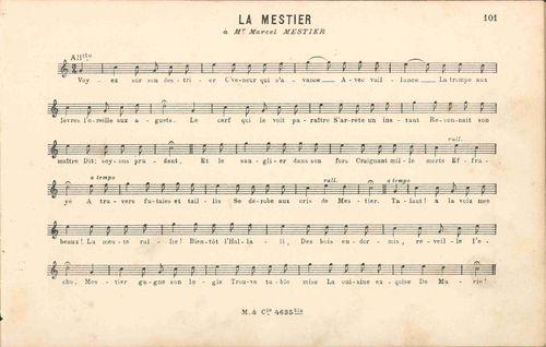 Partition - Mestier (la) Musuque et paroles