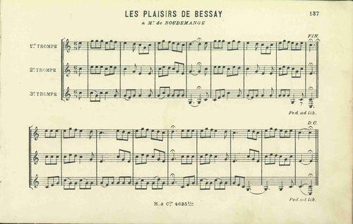 Partition - Plaisirs de Bessay (les)