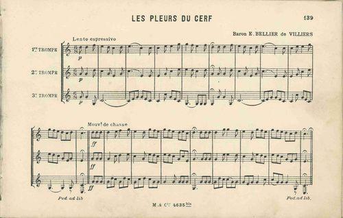Partition - Pleurs du Cerf (les)