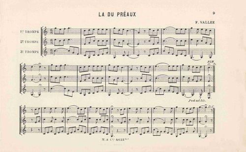 Partition - Du Préaux (la)