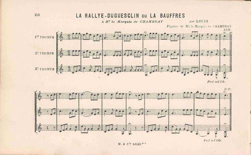 Partition - Rallye-Duguesclin (la) ou La Bauffres