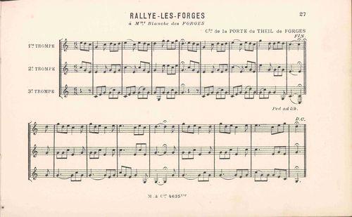Partition - Rallye-les-Forges