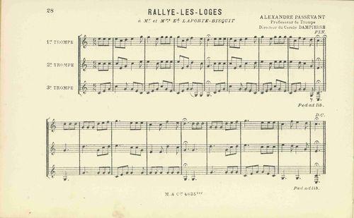 Partition - Rallye-les-Loges
