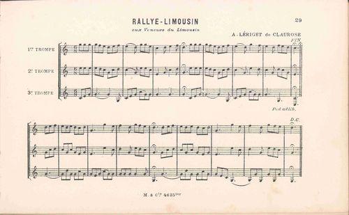 Partition - Rallye-Limousin