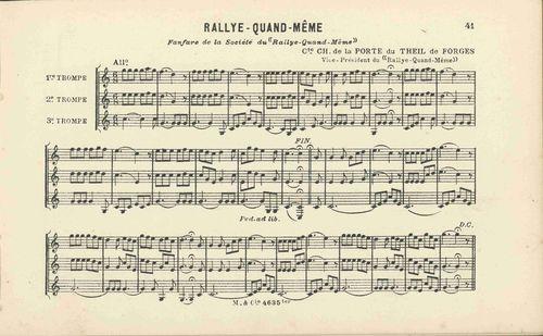 Partition - Rallye-Quand-Même (Trio)