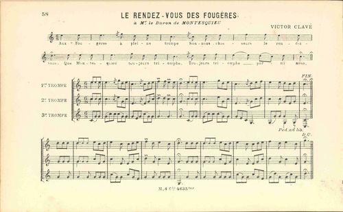 Partition - Rendez-Vous des Fougères (le)