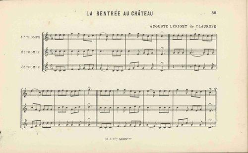 Partition - Rentrée au Château (la)