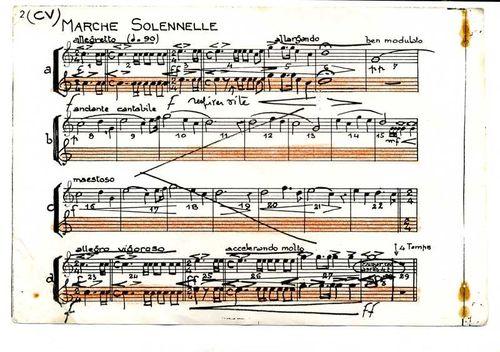 Partition - G. Chalmel - Messe - Livret individuel chant forte vénerie - Marche solennelle 1sur2