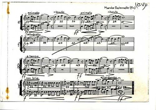 Partition - G. Chalmel - Messe - Livret individuel chant forte vénerie - Marche solennelle 2sur2