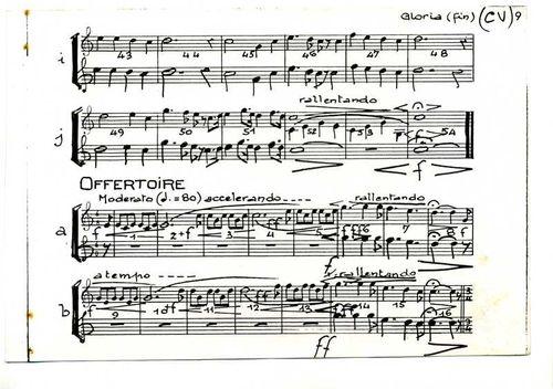 Partition - G. Chalmel - Messe - Livret individuel chant forte vénerie - Gloria 3sur3