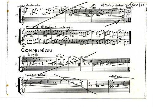 Partition - G. Chalmel - Messe - Livret individuel chant forte vénerie - A Saint-Hubert 2sur2
