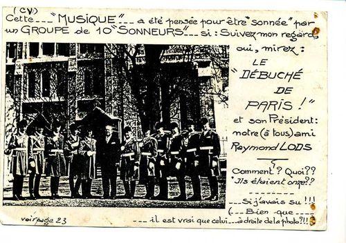 Partition - G. Chalmel - Photo et commentaire pour le groupe du Débuché de Paris.