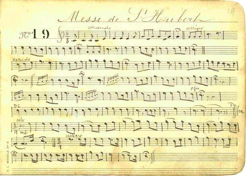 Partition - Messe de Saint-Hubert - Cantin - Introït - Kyrie - Offertoire 1sur2