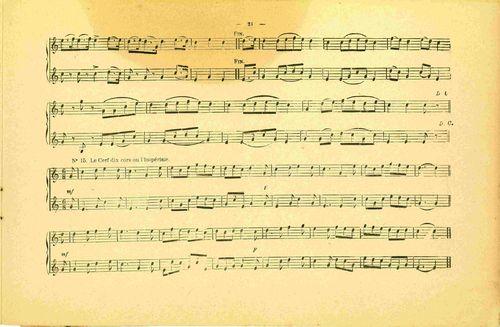 Partition - Mélange d'anciens et nouveaux duos - 14 Mouvement de Schottisch 2/2 - 15 Le cerf dix cors ou l'Impériale (la royale)