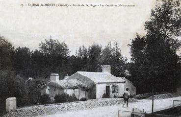 Iconographie - Route de la plage - Les dernières maisonnettes