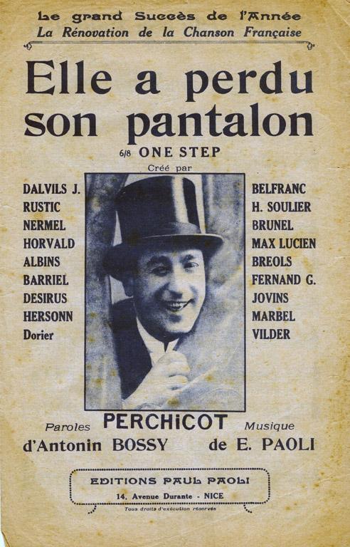 Partition - Elle a perdu son pantalon