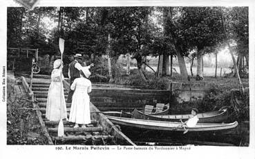 Iconographie - Le Marais Poitevin - Le passe bateaux du Verdonnier