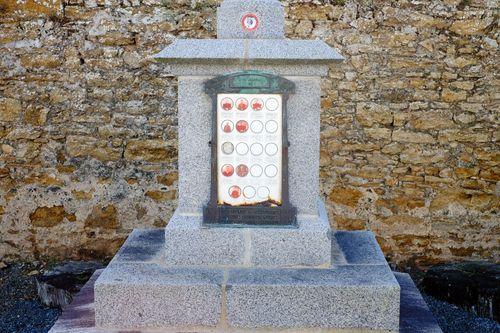 Iconographie - La plaque du momument aux morts du cimetière