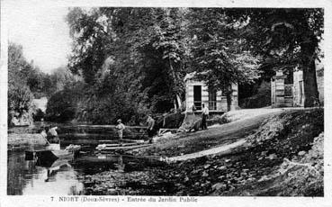 Iconographie - Entrée du Jardin Public