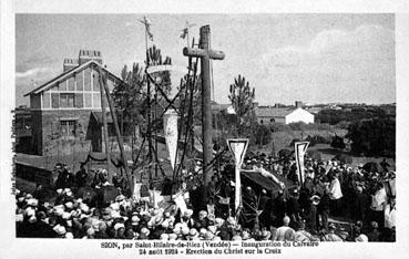 Iconographie - Inauguration de calvaire - Erection du Christ sur la croix