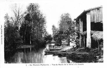 Iconographie - Vue du marais de la Sèvre à la Garette