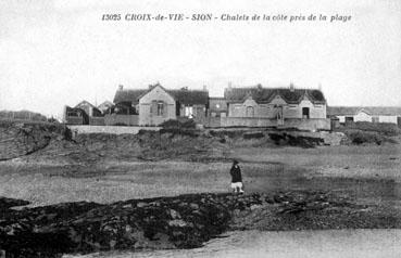 Iconographie - Châlets de la Côte près de la plage