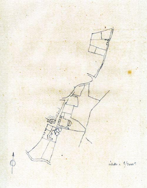 Iconographie - Bâtiments de M. Pairault - Plan du secteur, selon Jean Bossu