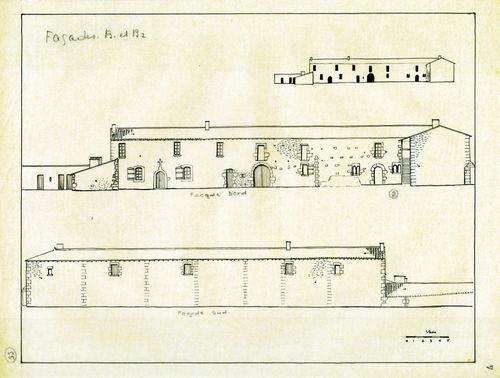 Iconographie - Bâtiments de M. Pairault - Façade Nord et Sud, n°4, selon Jean Bossu