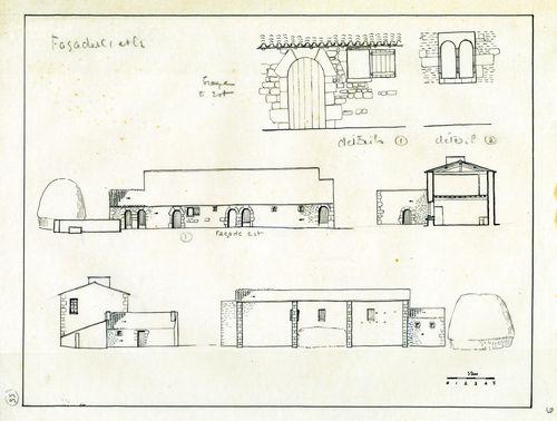 Iconographie - Bâtiments de M. Pairault - Façade Ouest et Est, n°9, selon Jean Bossu