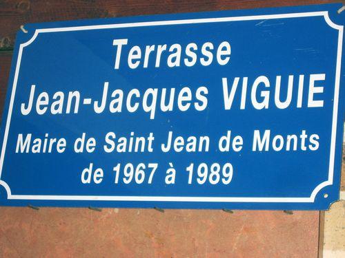 Iconographie - Plaque Terrasse Jean-Jacques Viguié
