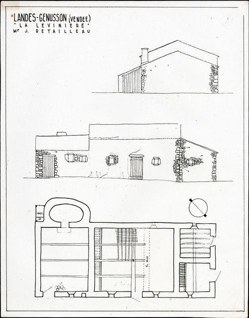 Iconographie - La Lévinière, la boulangerie, selon Jean Bossu