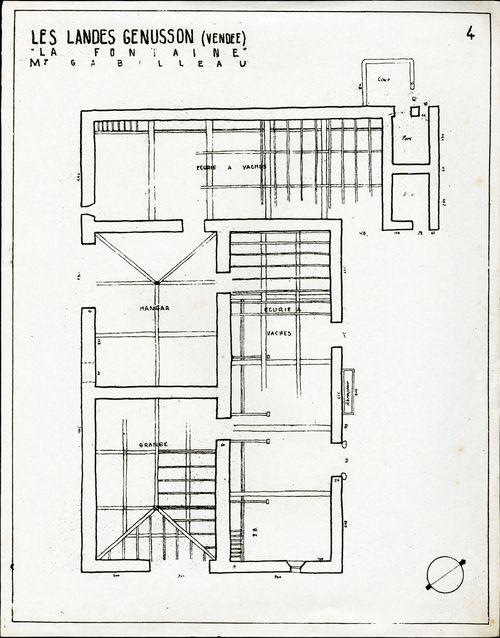 Iconographie - La Fontaine, habitation, selon Jean Bossu