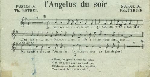 Partition - L'Angelus du soir