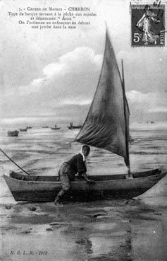 Iconographie - Type de barque servant à la pêche aux moules