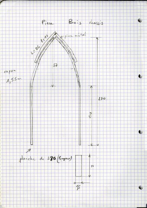 Iconographie - Relevés d'éléments de l'aéroplage Blériot