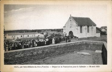 Iconographie - Départ de la procession pour le calvaire