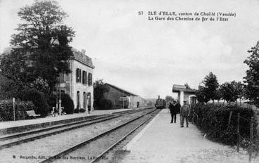 Iconographie - La Gare des Chemins de Fer de l'Etat