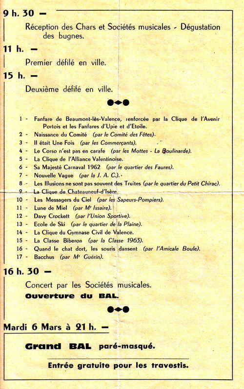 Iconographie - Le programme de la fête 