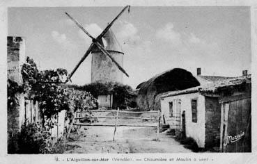 Iconographie - Chaumière et moulin à vent