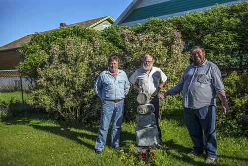 Iconographie - Bernard Subert, Michel Colleu et Pascal Servain  lors de leur voyage