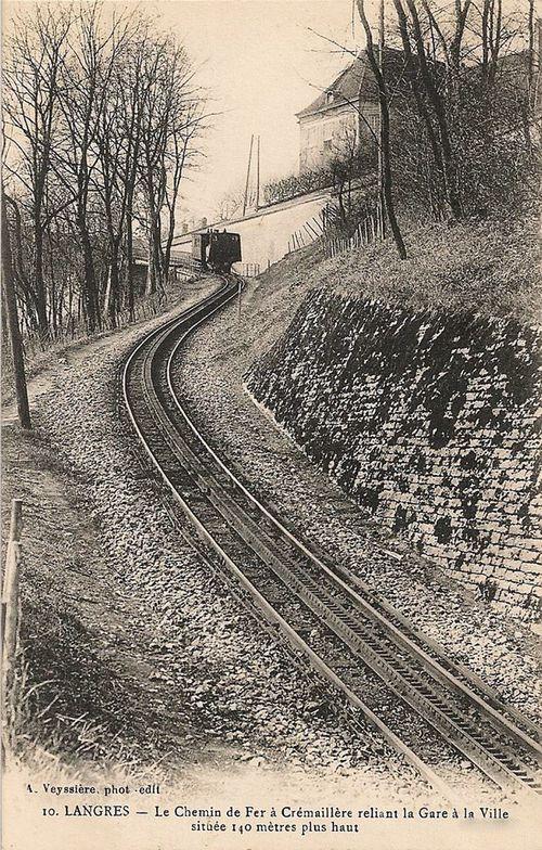 Iconographie - Le chemin de fer à crémaillère reliant la gare à la ville